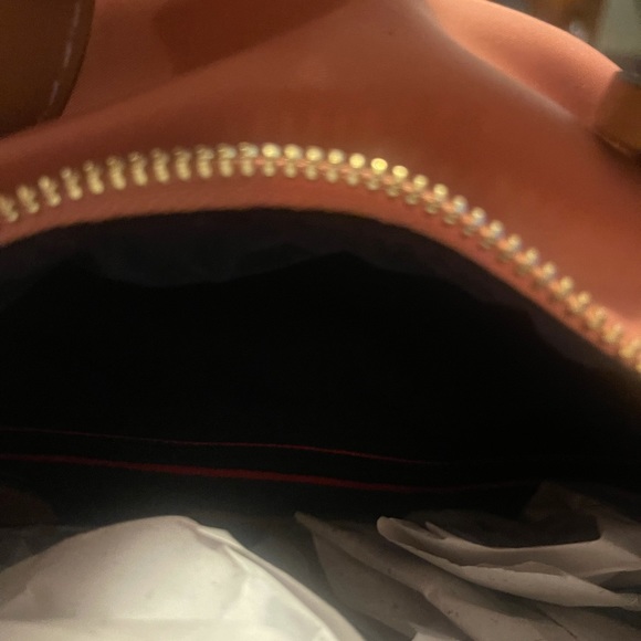 Adjustable backpack straps; twill lining; zip closure; gold hardware - Picture 6 of 13